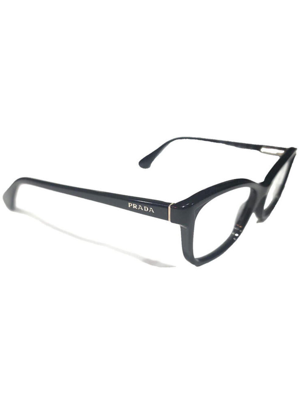 PRADA VPR05P 1AB-101 Black Rectangular Eyeglasses 52-18 140 Case Box Cloth - Picture 5 of 9